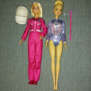 Barbie Career Dolls Astronaut and Rhythmic Gymnast Barbie Dolls